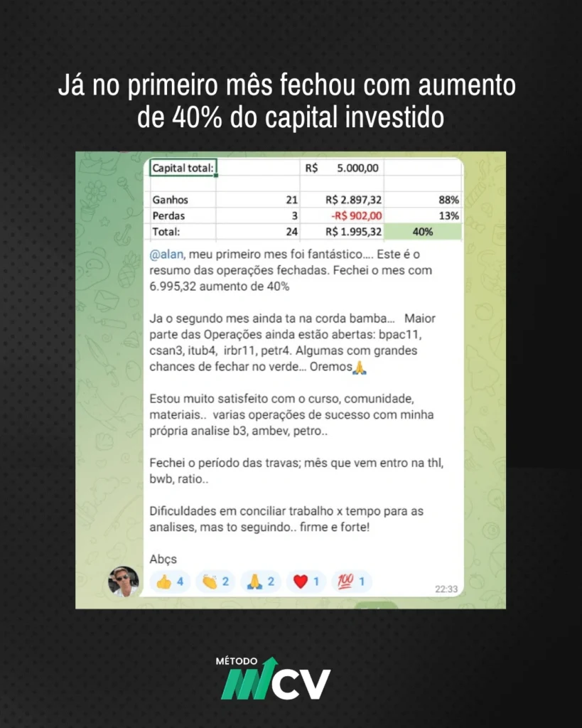 5 Depoimentos MCV
